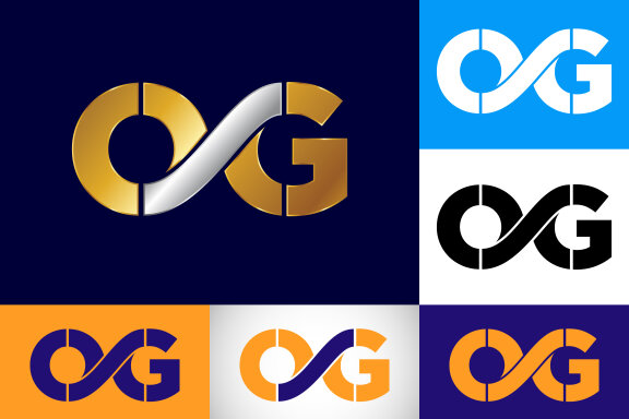 Letter O G Logo Design