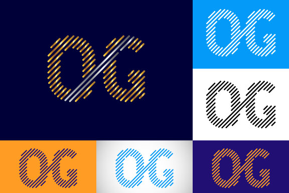 Letter O G Logo Design
