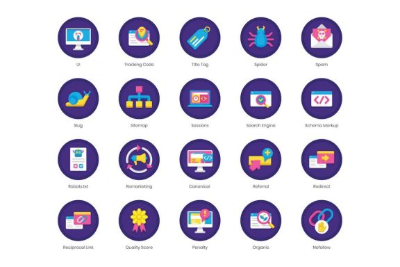85 Internet Marketing Icons | Orchid