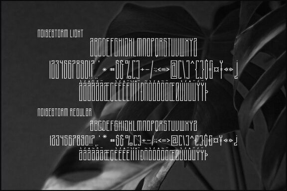 NoiseStorm Condnesed Font