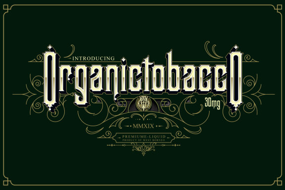 BlackBorneo Font