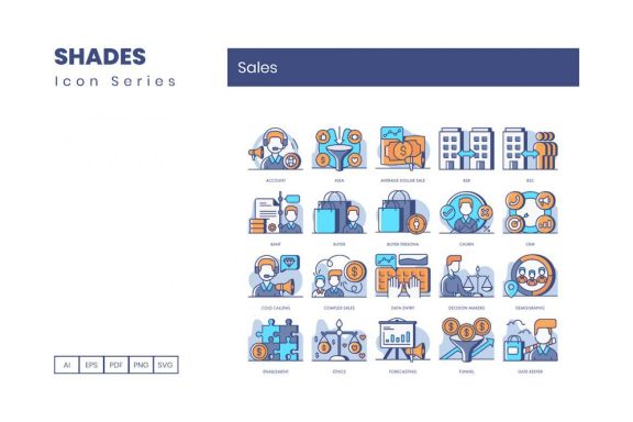 65 Sales Icons | Shades