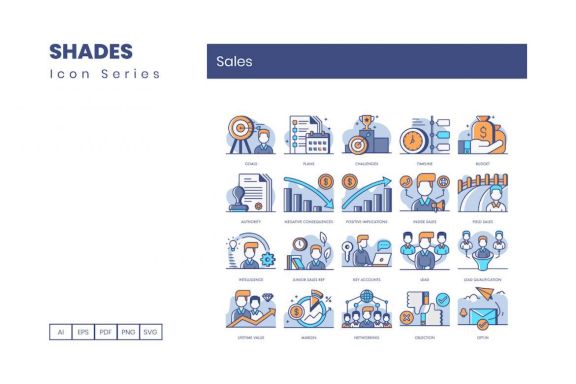 65 Sales Icons | Shades
