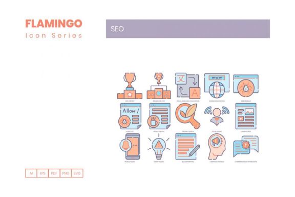 105 SEO Icons | Flamingo