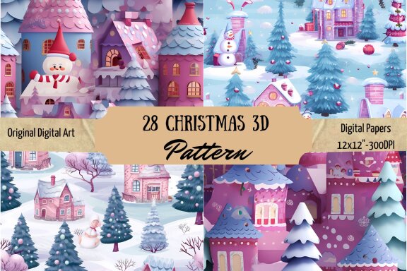 Christmas 3D Pattern