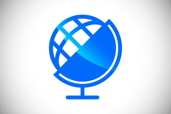 Earth logo design template. Globe icon sign symbol