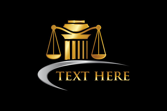 Law pillar logo design pillar law office vector logo template