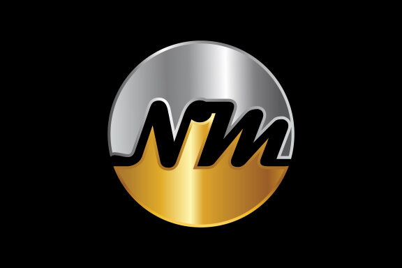 Letter N M Logo Design