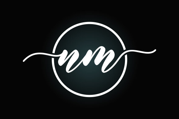 Letter N M Logo Design