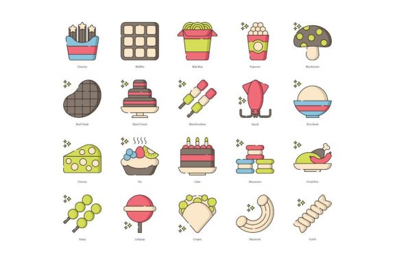 105 Food & Drinks Icons | Hazel
