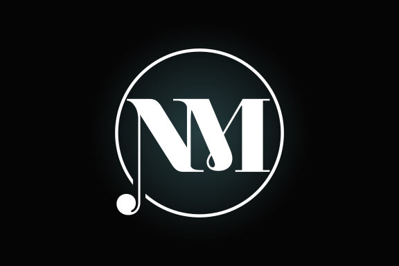 Letter N M Logo Design