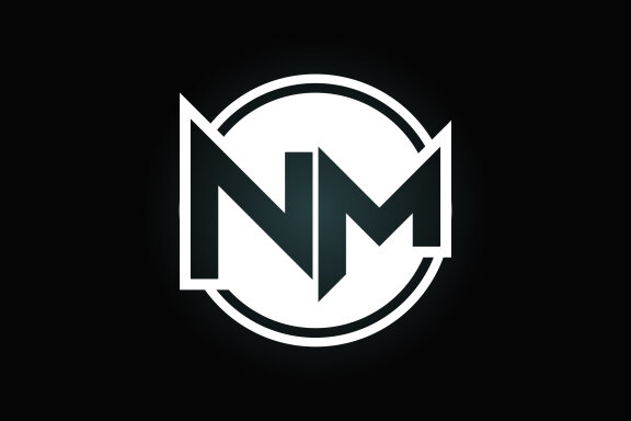 Letter N M Logo Design