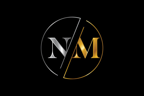 Letter N M Logo Design