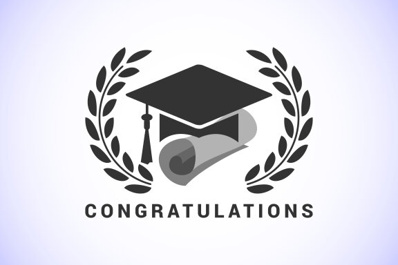 Graduation ceremony. Congratulations graduates design