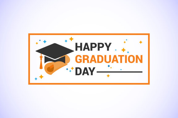 Graduation ceremony. Congratulations graduates design