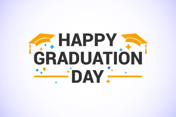 Graduation ceremony. Congratulations graduates design