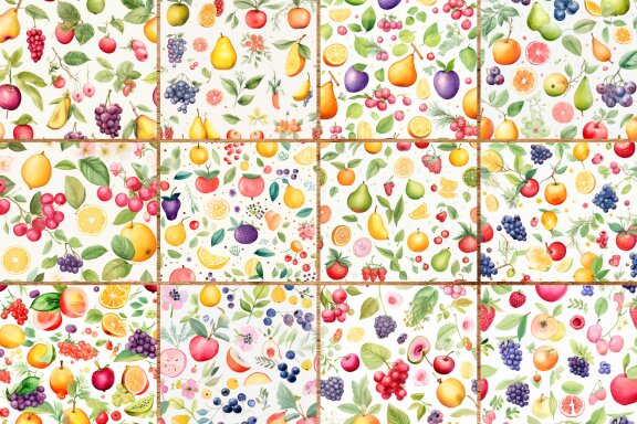 Garden Fruit Pattern 
