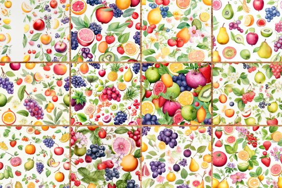 Garden Fruit Pattern 