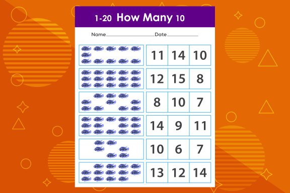 How many fishes task worksheet