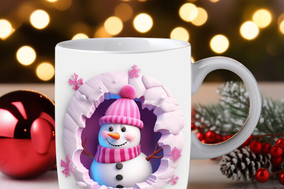 Pink Christmas Background