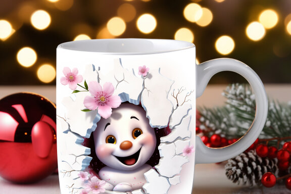 Snowman Wallpaper 3D