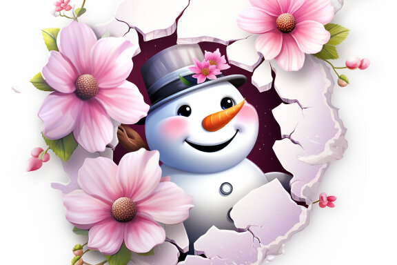 Snowman 3D Hole
