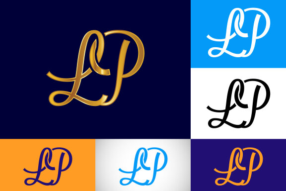 Letter LP logo design stock vector. Illustration of icon - 138608219