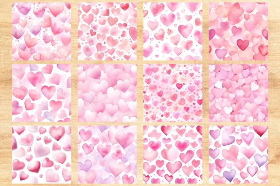  Love Pattern Valentine's Day Backgrounds