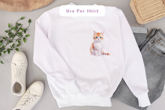 cute cat watercolor FREE illustrations vol. 2