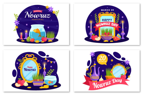 12 Happy Nowruz Day Illustration