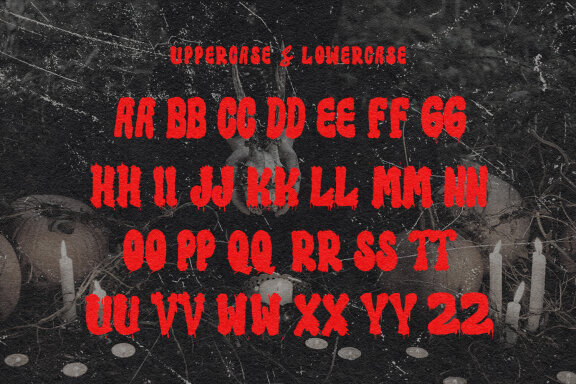 Lusio Ember Horor Brush Font