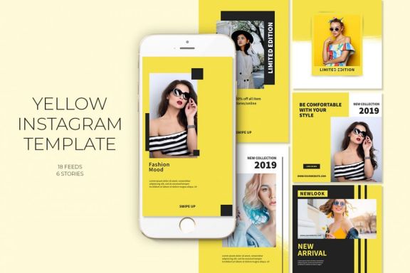 Yellow Instagram Templates
