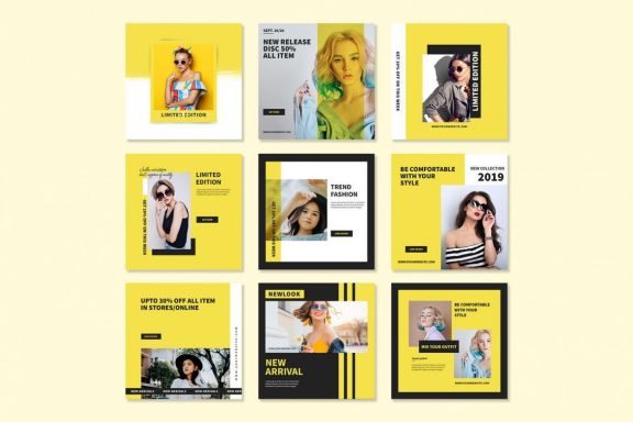 Yellow Instagram Templates