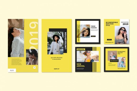 Yellow Instagram Templates