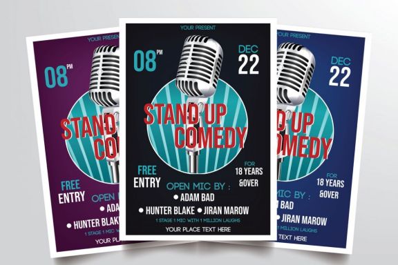 Stand Up Comedy Flyer Template