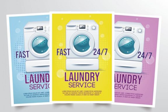 Laundry Flyer Template