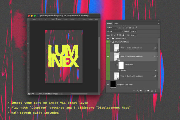 Prisma Poster Kit FREE Ps Template