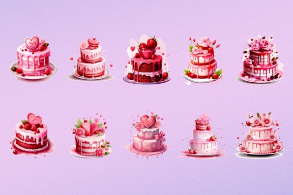 Valentine Cake Pink