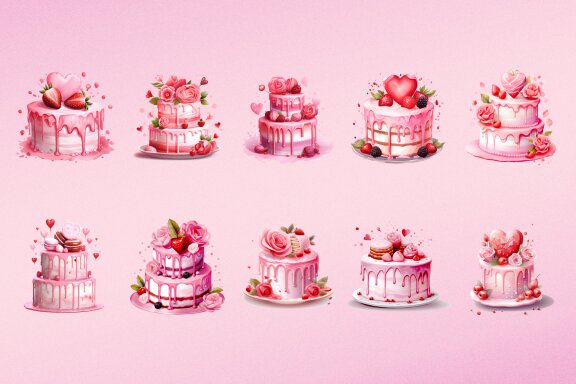 Valentine Cake Pink