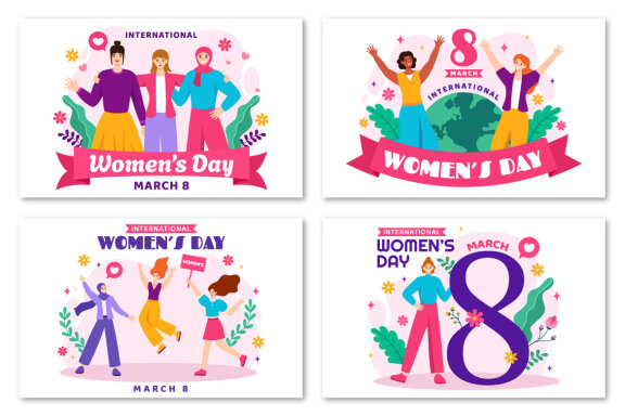 12 International Women's Day Illustration