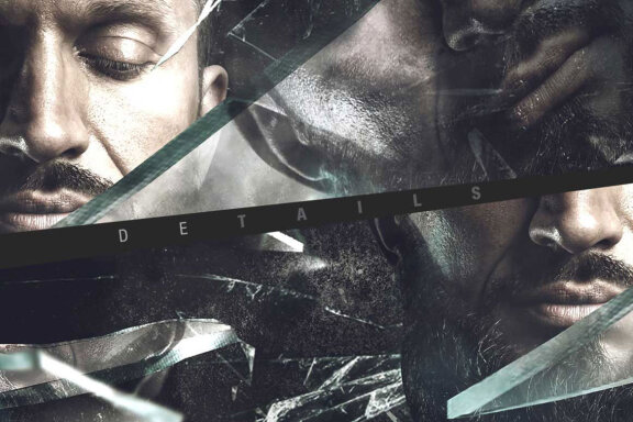 Broken Glass Photoshop Template