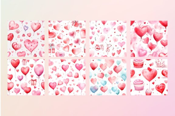 Watercolor Valentine Ballon