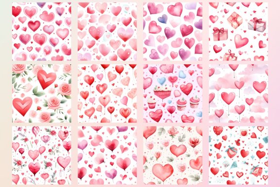 Watercolor Valentine Ballon