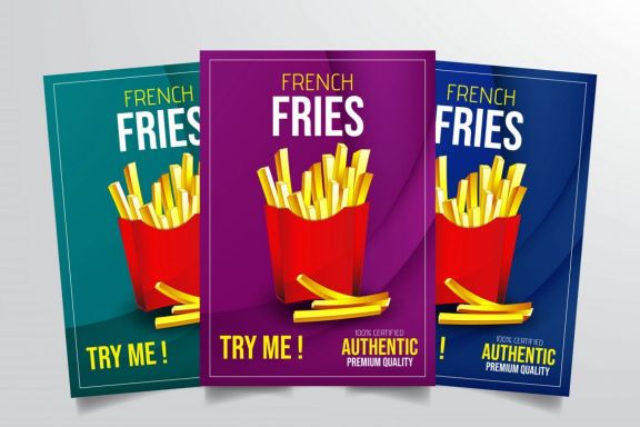 French Fries Flyer Template