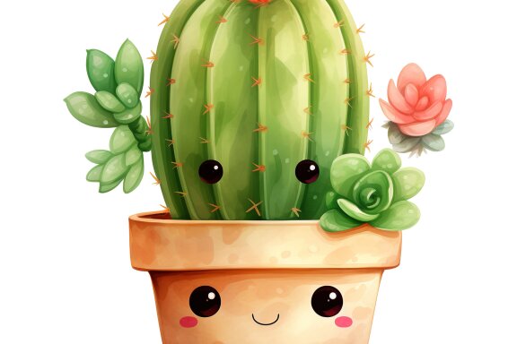  Cactus Cute Design