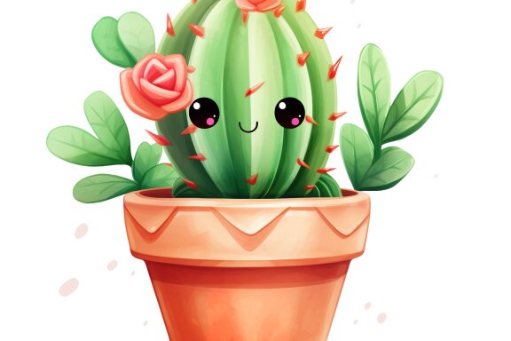 Cute Valentine Cactus
