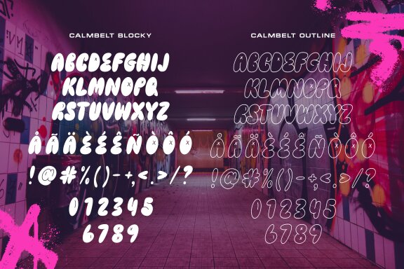 Calmbelt Graffiti Font