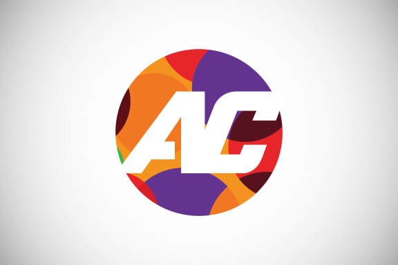 Letter A C Low Poly Logo