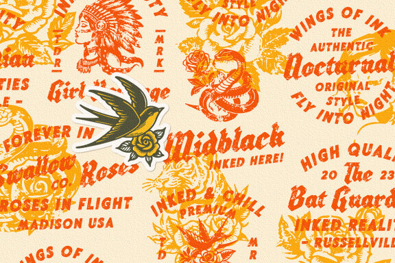 Hintdake - Tattoo Blackletter Font