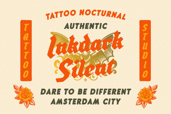 Hintdake - Tattoo Blackletter Font